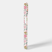 Mooie Roze en Gele Bloemmotief Case-Mate iPhone Case (Achterkant / Rechts)