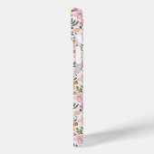 Mooie Roze en Gele Bloemmotief Case-Mate iPhone Case (Achterkant / Links)