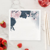 Mooie roze en jaloerse bloemen servet (Insitu)