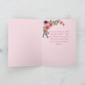 Mooie Roze En Lavendel Moederdagkaart Kaart (Binnen)