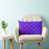 Mooie roze en paarse polka stippen kussen (Stoel)