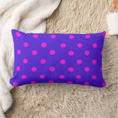 Mooie roze en paarse polka stippen kussen (Deken)