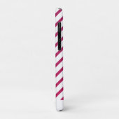 Mooie roze en rode strepen Case-Mate iPhone case (Achterkant/links)