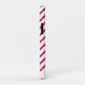 Mooie roze en rode strepen Case-Mate iPhone case (Achterkant/rechts)