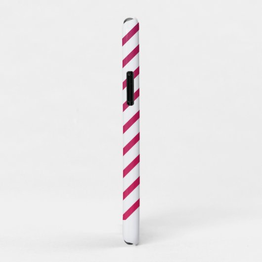 Mooie roze en rode strepen Case-Mate iPhone case (Achterkant/rechts)