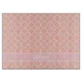 Mooie roze en witte decoratieve snijplank (Voorkant)