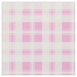 Mooie roze en witte geruite 'Rosy Posy'-stof Stof