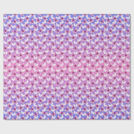 Mooie Roze en Witte Vlinder Ronde Kussen  Cadeaupapier
