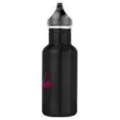 Mooie roze en zwarte bruid waterfles  (Rechts)