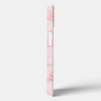 Mooie Roze Esthetische Bloempatroon Case-Mate iPhone Case