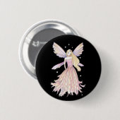 Mooie Roze Fee Speld door Molly Harrison Ronde Button 5,7 Cm (Voorkant /achterkant)