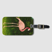 Mooie roze flamingo bagagelabel (Voorkant (horizontaal))