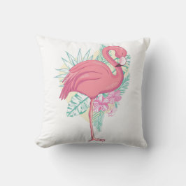Mooie roze flamingo Bird Kussen