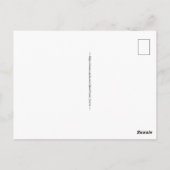 Mooie roze flamingo briefkaart (Achterkant)