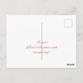 Mooie roze flamingo briefkaart (Achterkant)