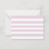 Mooie roze flamingo dank je kaarten notitiekaartje (Achterkant)