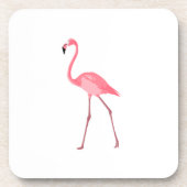 Mooie roze flamingo drankjes onderzetter (Voorkant)