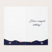 Mooie Roze Flamingo Exotische Theetijd Kaart (Binnenkant ongevouwen)