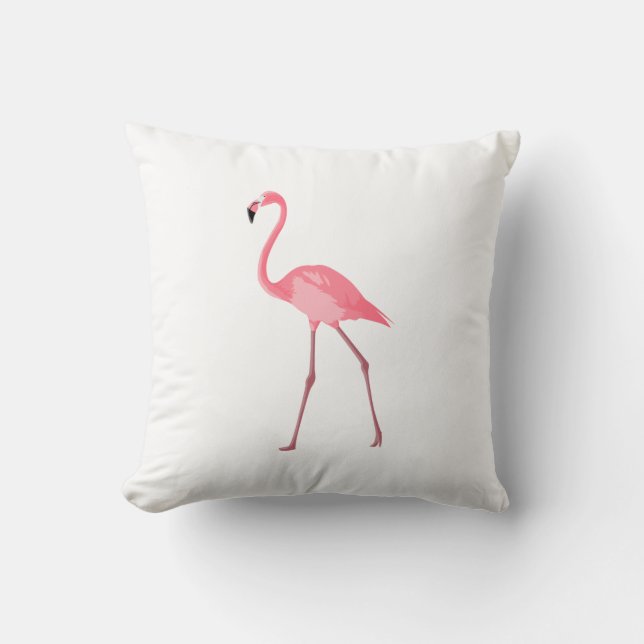 Mooie roze flamingo kussen (Voorkant)