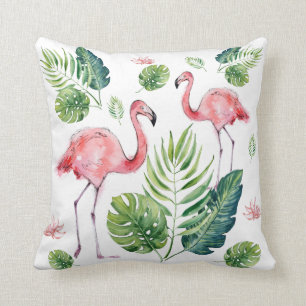 Mooie roze flamingo kussen