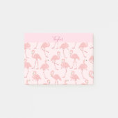 Mooie roze flamingo post-it® notes (Voorkant)