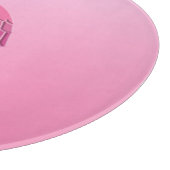 Mooie roze flamingo snijplank (Hoek)