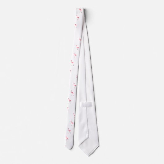 Mooie roze flamingo stropdas (Achterkant)