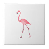 Mooie roze flamingo tegeltje (Voorkant)