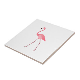 Mooie roze flamingo tegeltje