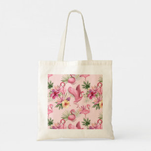 Mooie roze flamingo tote bag