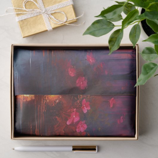 Mooie roze flamingo vogel decoupage tissuepapier (Geschenk)