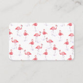 Mooie roze Flamingo Waterverf Place Card Plaatskaartje (Achterkant)