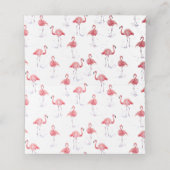 Mooie roze Flamingo Waterverf Place Card Plaatskaartje (Binnenkant ongevouwen)