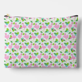 MOOIE ROZE FLAMINGO'S EN TROPISCHE BLOEMEN ETUI
