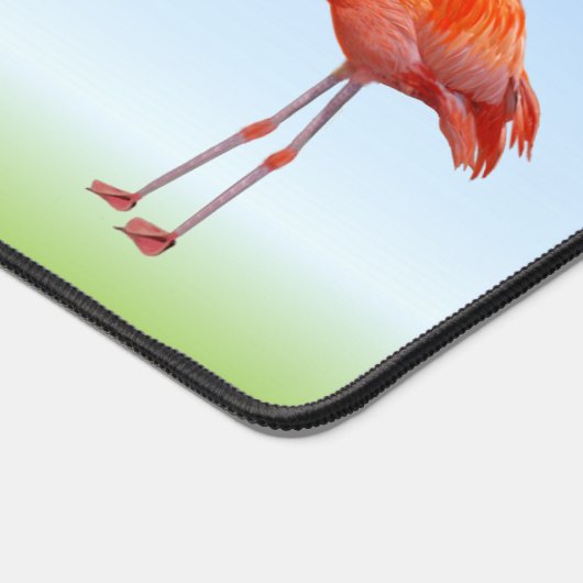 Mooie Roze Flamingo's & Monogram Bureaumat (Hoek)