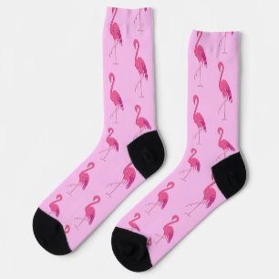 Mooie roze flamingo's patroon sokken
