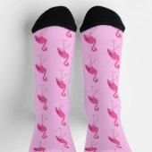 Mooie roze flamingo's patroon sokken (Top)