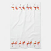 Mooie Roze Flamingo's Theedoek (Verticaal)