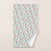 Mooie roze Floral Bad Handdoek (Handdoek)