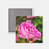 Mooie roze Floral Joy Magneet (Voorkant / Achterkant)