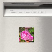 Mooie roze Floral Joy Magneet (Insitu (Vaatwasser))