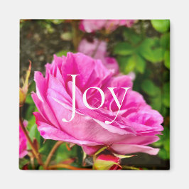Mooie roze Floral Joy Magneet