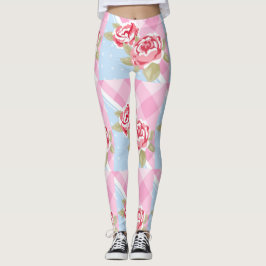 Mooie roze Floral Leggings