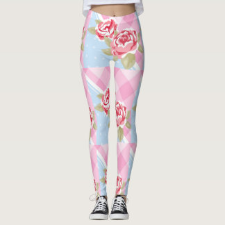 Mooie roze Floral Leggings