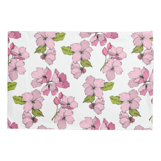 Mooie roze florkleurige Boho-kleuren Kussensloop (Achterkant)