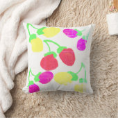 Mooie Roze Gele Bessen Worp Kussen Cushion (Deken)