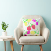 Mooie Roze Gele Bessen Worp Kussen Cushion (Stoel)