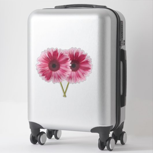 Mooie Roze Gerbera Daisies Contour Sticker (Koffer)