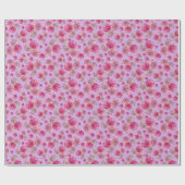 Mooie Roze Gerbera Daisy Bloemen Cadeaupapier (Vlak)