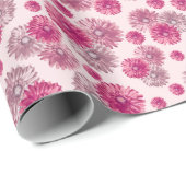 Mooie Roze Gerbera Madeliefjes Bloemen Cadeaupapier (Rol Hoek)